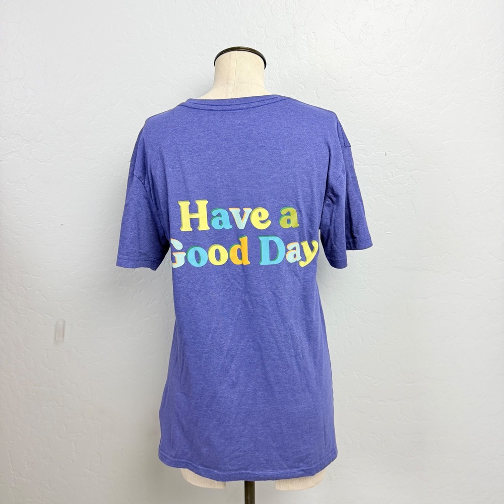 Cotopaxi Women L Purple Have a Good Day Llama Graphic T-Shirt Short Sleeve - Picture 2 of 7
